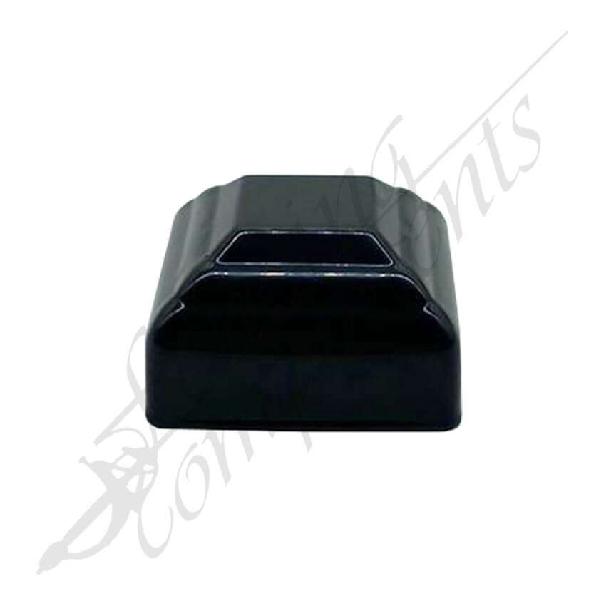50x50mm Aluminium Square Cap Decorative (Black)