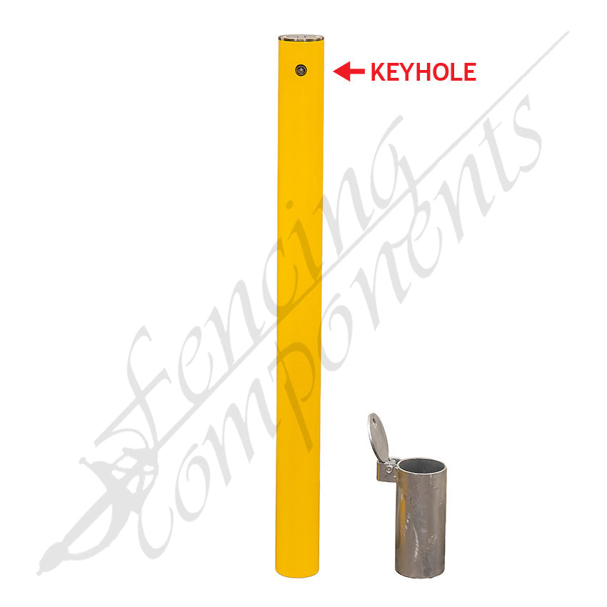 In-Ground Removable Bollard - 90mm Key Lock