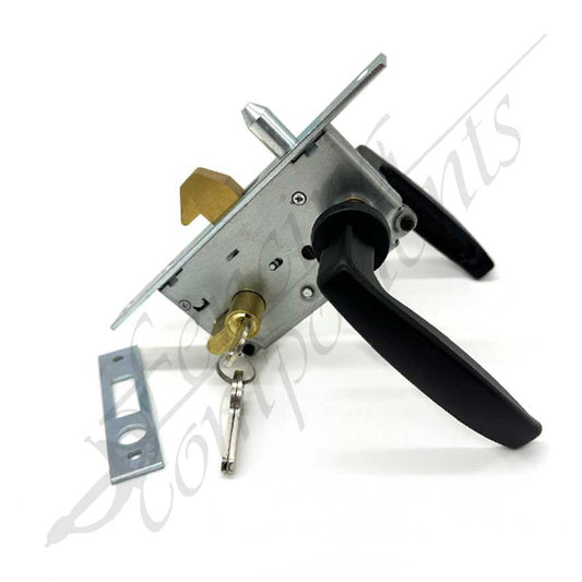 IBFM Sliding Gate Beak Lock for (from 40-50x75mm) Gate Frame - Complete Kit w/ Key