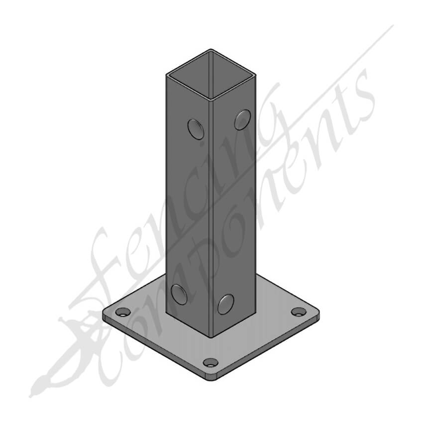 Internal Post Bracket Base 50x50mm HDG