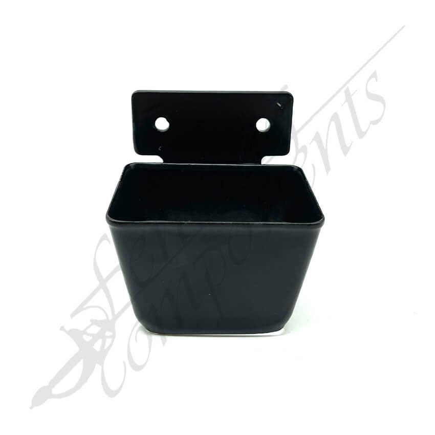 40x40mm Raked Security Bracket Vertical Hot Dip Gal (Black)(VB) - Style 2