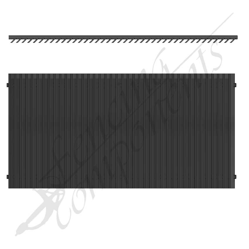 Aluminium 45° Angled Blade Designer Panel (Upgraded Design)