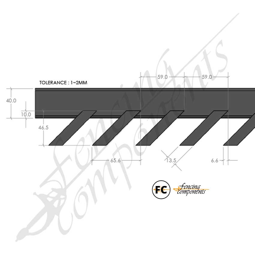 Aluminium 45° Angled Blade Designer Panel (Upgraded Design)