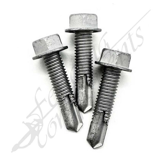 M8 x 35mm - Gal Hex - Heavy Duty Gate Screws (Each)