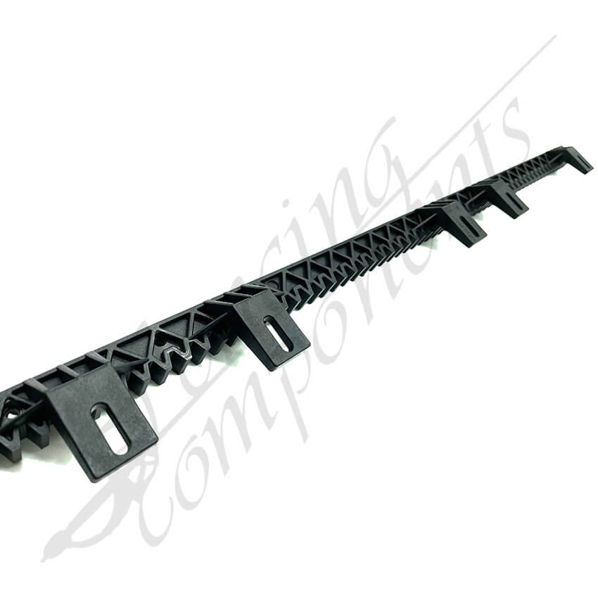Gear Rack - 1 Metre 6 Bracket, Nylon (with Metal Core)