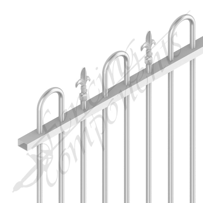 Aluminium Deco Loop & Spear Fence Panel