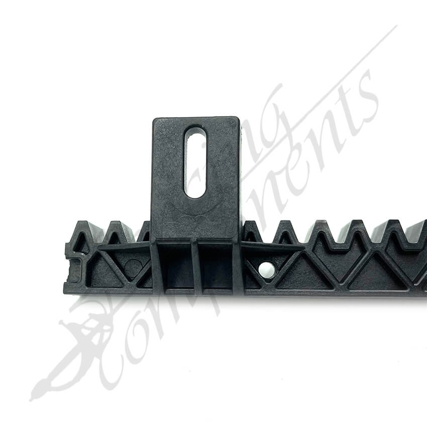 Gear Rack - 1 Metre 6 Bracket, Nylon (with Metal Core)