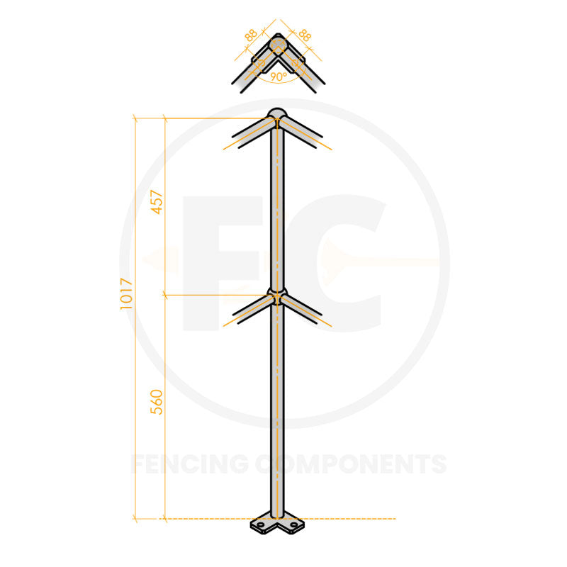 Stanchion - Top Mounted