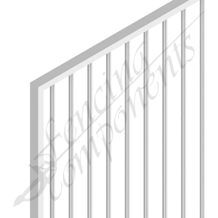 Steel Flat Top Gate - 1200H x 970W (Satin Black)