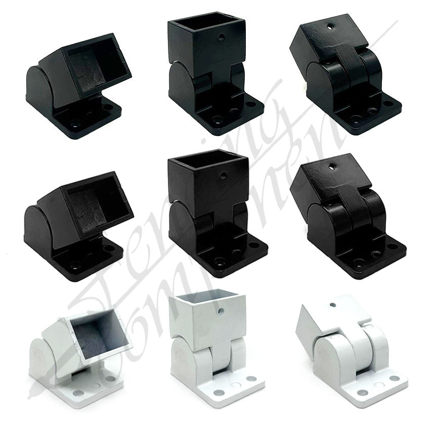 38x25mm Aluminium Angled Adjustable Swivel Bracket for Raked/Sloped/Corner Panels