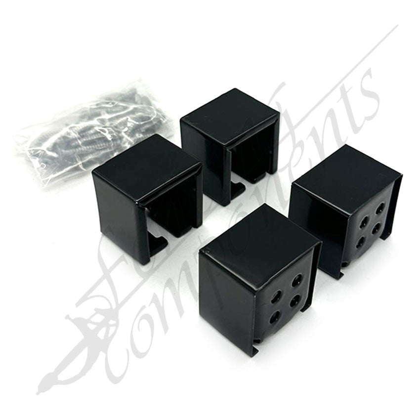 StairFlex© Bracket Kit for Level Panel 4 Brackets/Kit (Satin Black)