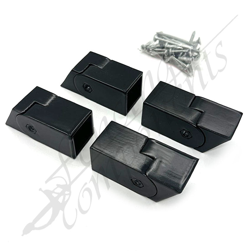 StairFlex© Bracket Kit for Raked Panel 4 Brackets/Kit (Satin Black)