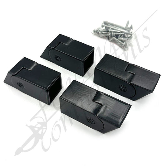 StairFlex© Bracket Kit for Raked Panel 4 Brackets/Kit (Satin Black)