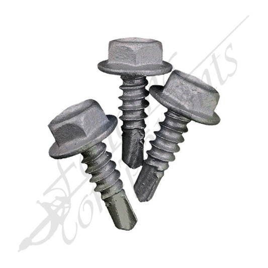 BREMICK Self-Drilling Metal #10-16x16 Gal Hex Tek Screw (100/Bag)