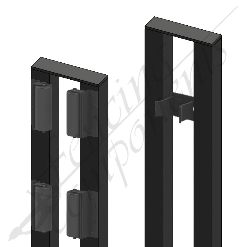 Sec Sliding Kit - 75SQ Dual Tunnel Bridge, 2 Pairs of Heavy Duty Rollers & Catcher System