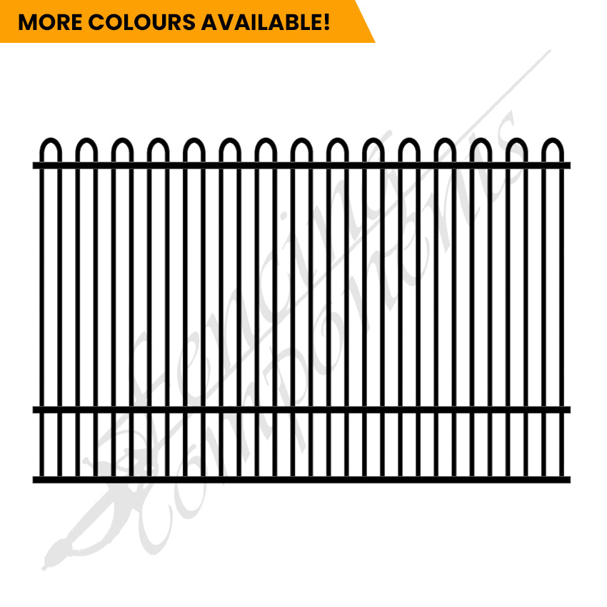 Aluminium Deco Loop Top Fence Panel