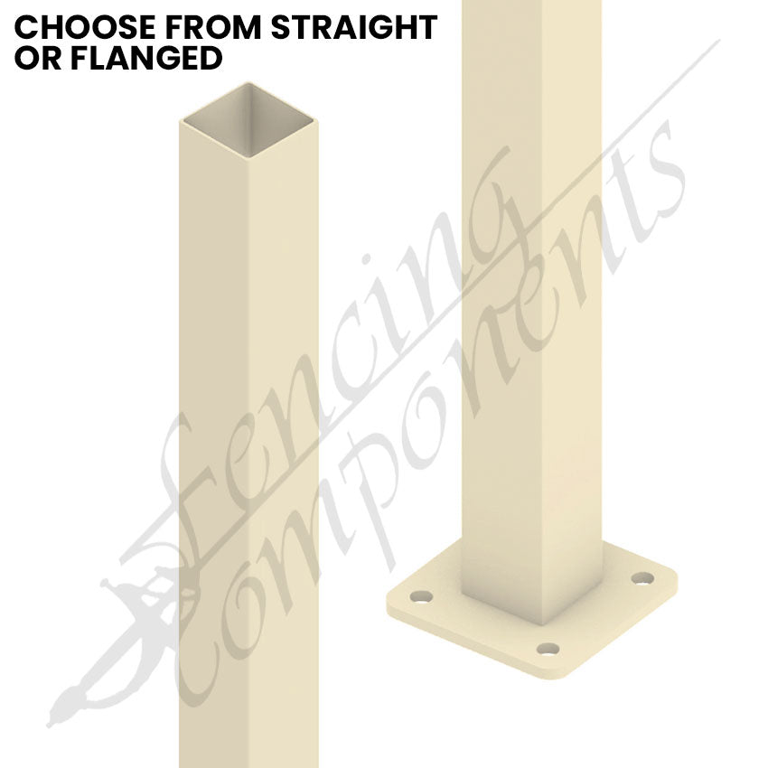 50x50mm Aluminium Post - Primrose/Domain
