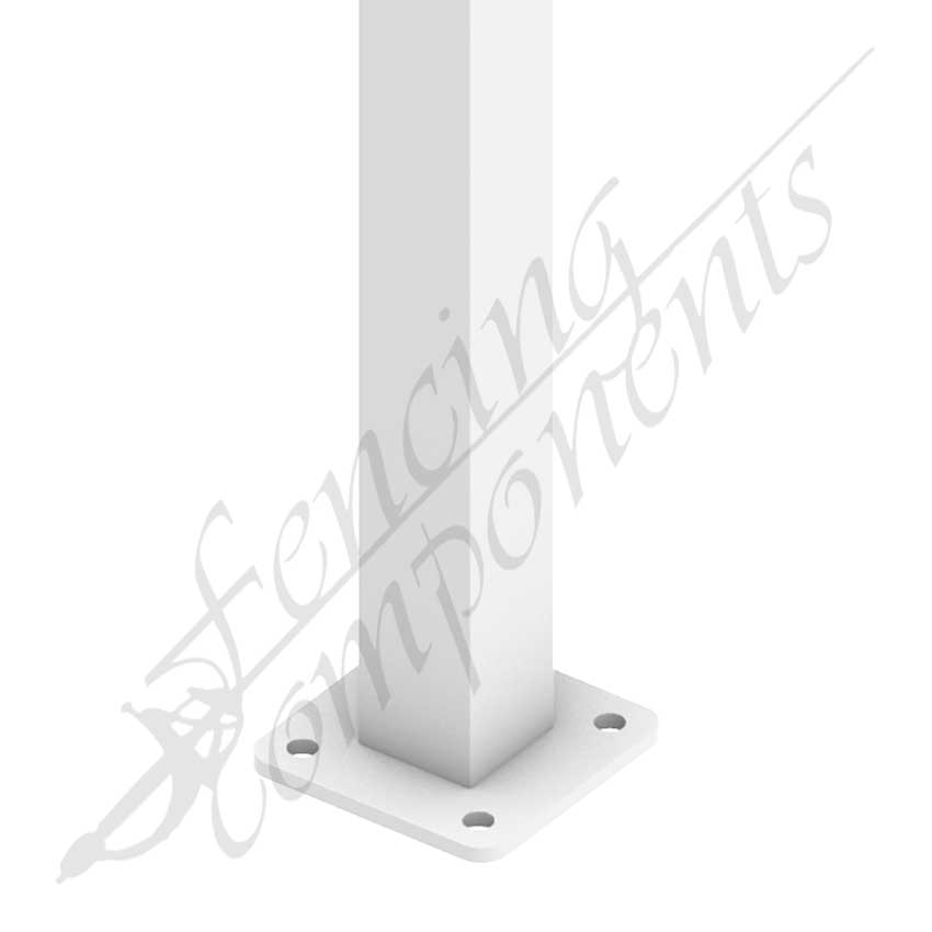 50x50mm Aluminium Post - Pearl White