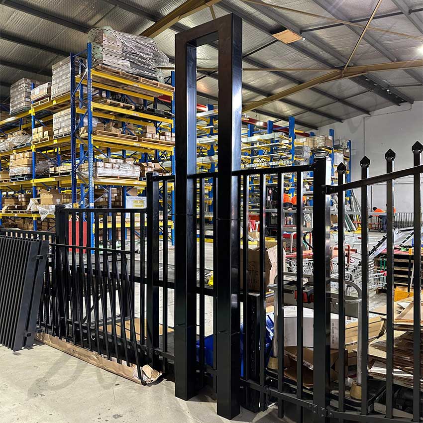 100x100mm Welded Tunnel Post for Sliding Gates (3000mm Long)