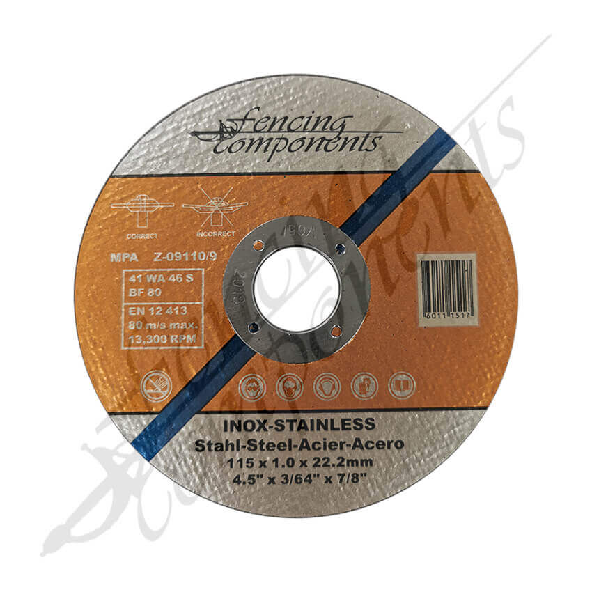 Cutting Disc Wheel for Angle Grinder S/S - 1mm