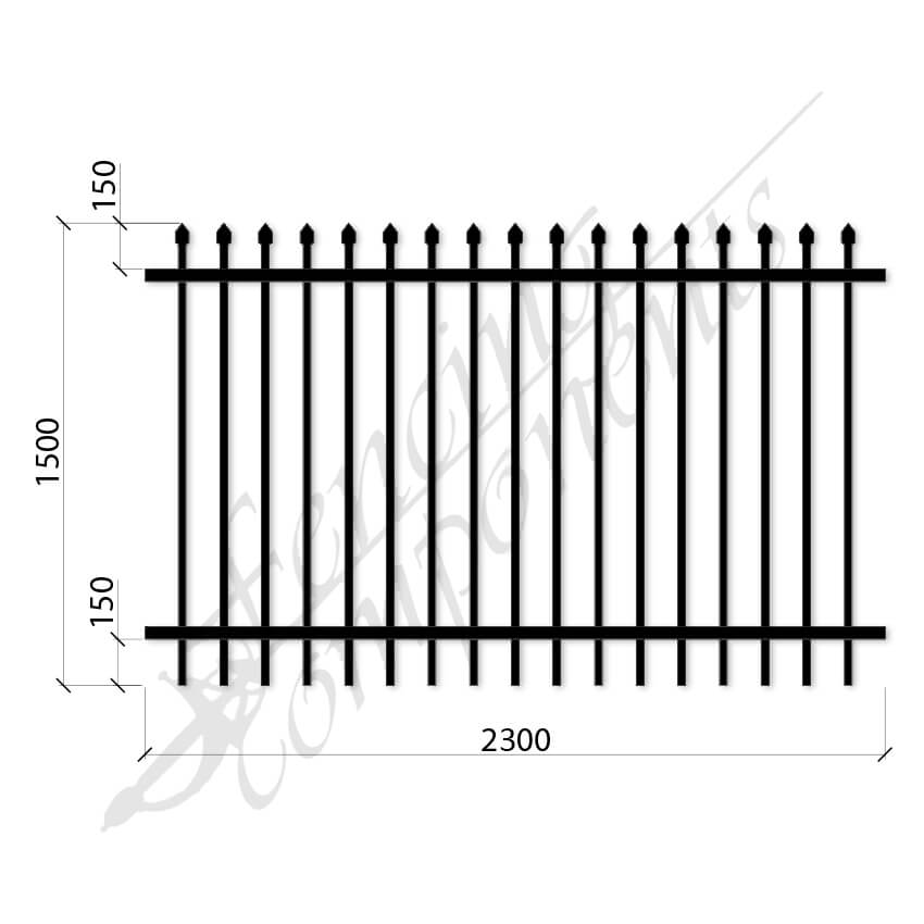 Steel Security Crimp Top Panel (Gap 110, CC135) Heavy Duty w/ Zinc Primer - Satin Black