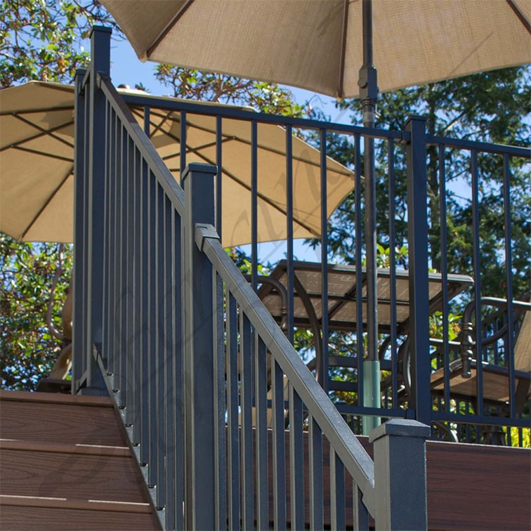 StairFlex© Steel Fence Panel - Satin Black