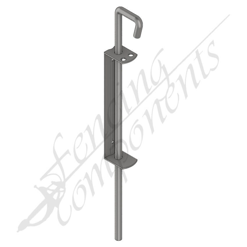 Drop Bolt 400mm w/ Bracket (Stainless Steel) (OLD#1074A)