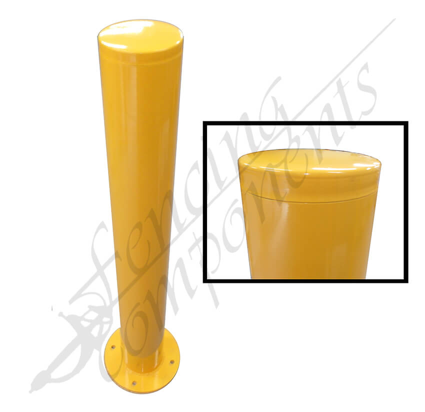 Bollard Safety Yellow w/ Base Plate
