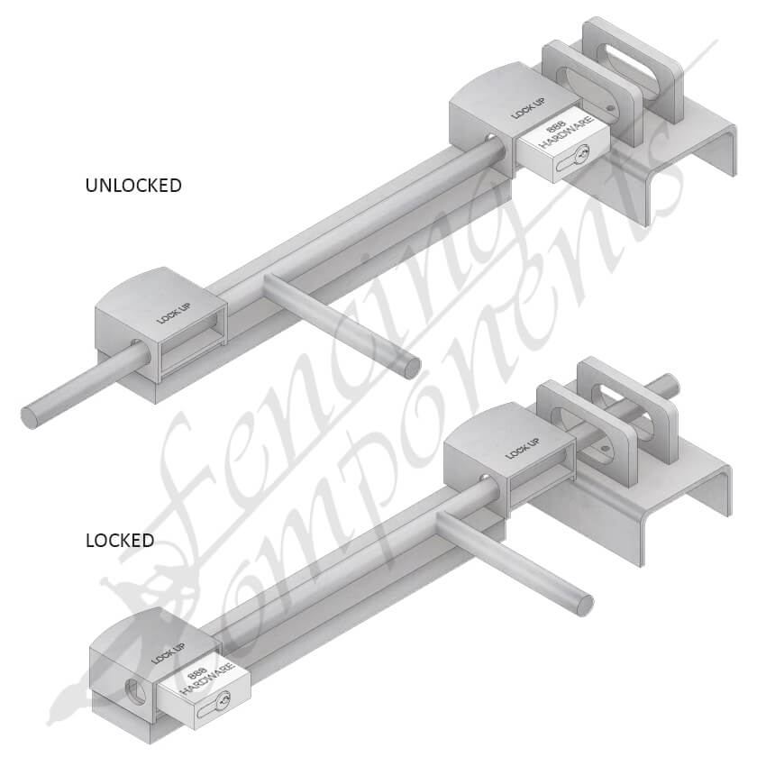 Broadhurst Kit Padlock without hook/shackle