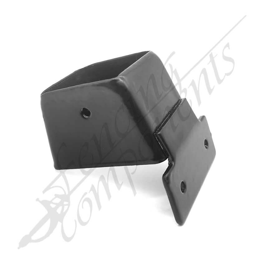 40x40mm Raked Corner Security Bracket Horizontal Hot Dip Gal (Black)(HB)