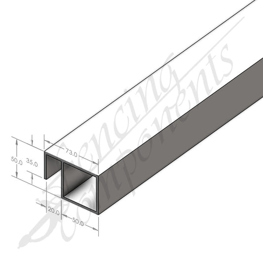 50x50mm SHS with Sliding Block Angle 3.0mm