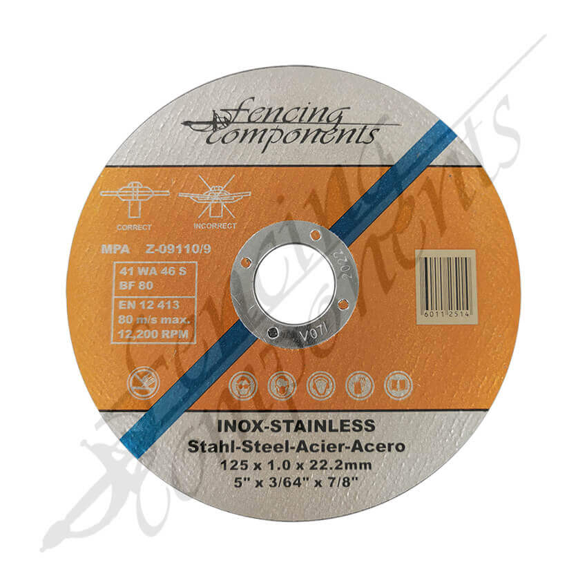 Cutting Disc Wheel for Angle Grinder S/S - 1mm