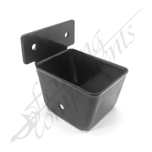 40x40mm Raked Corner Security Bracket Horizontal Hot Dip Gal (Black)(HB)