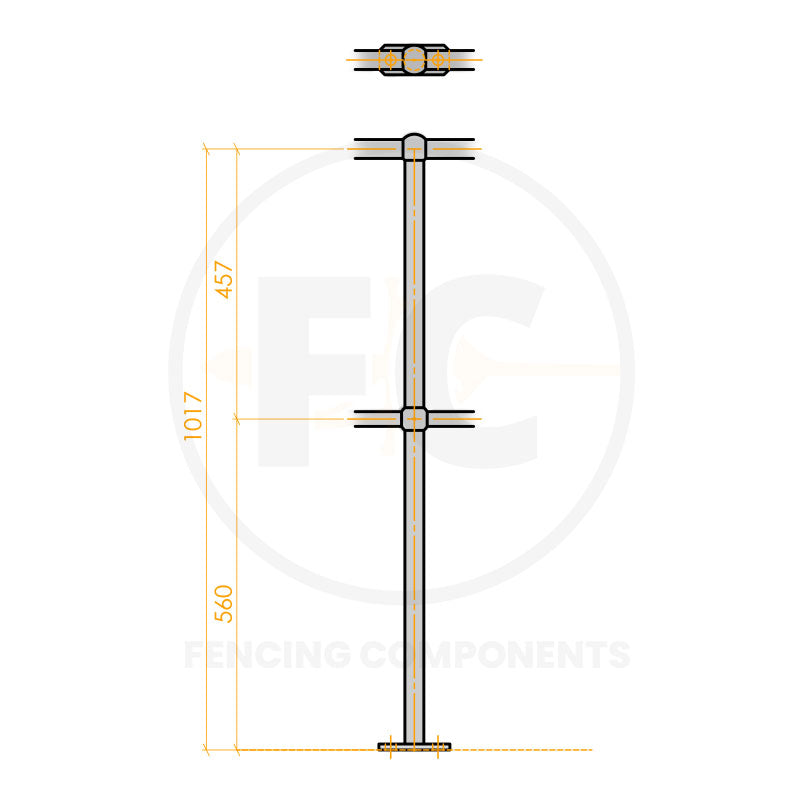 Stanchion - Top Mounted