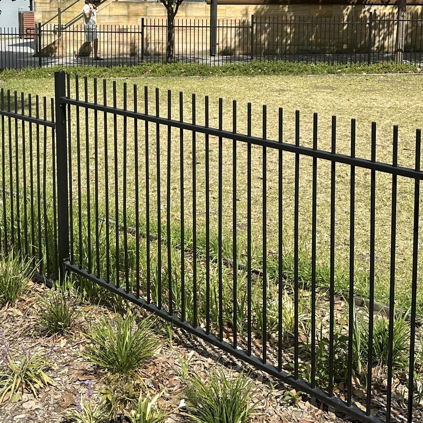 Aluminium Deco Rod Top Fence Panel