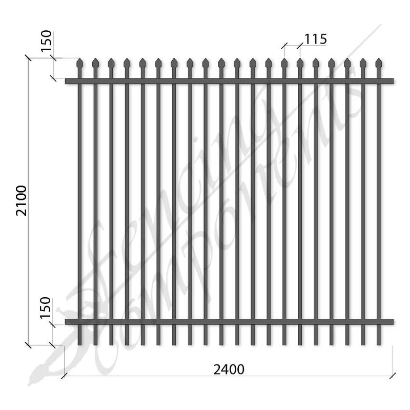 Monument Gunmetal Grey Security Fencing for Schools & Commercial Sites