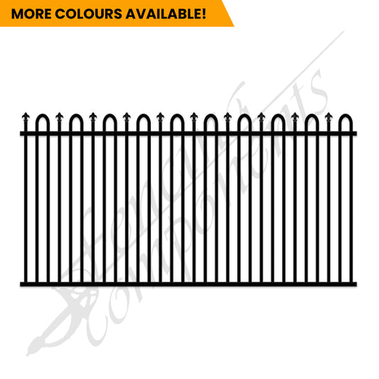 Aluminium Deco Loop & Spear Fence Panel