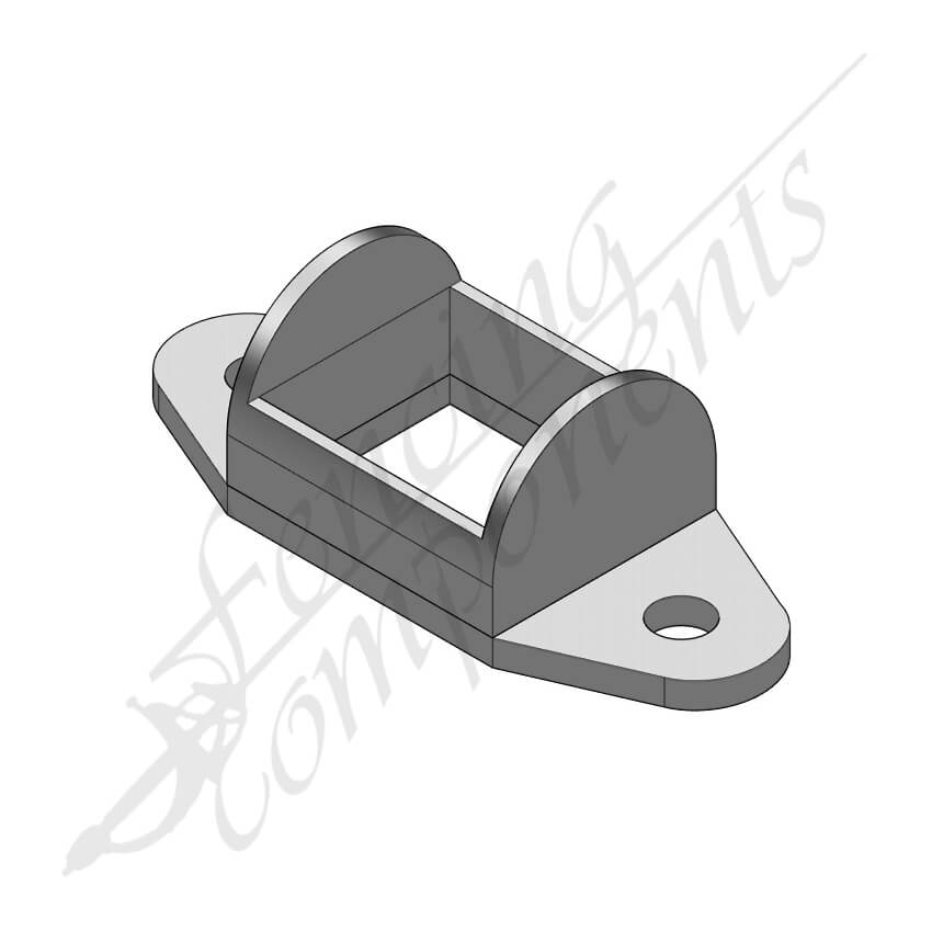 25x25mm Aluminium Double Lug Fence Bracket