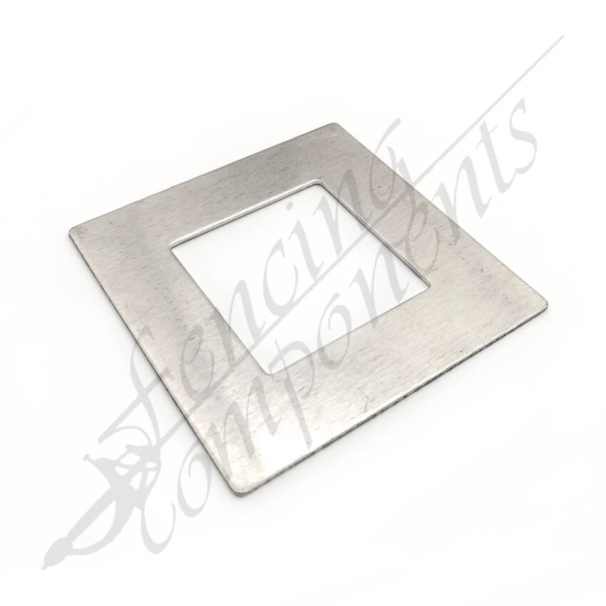 Post Base Cover 50x50mm Flat Aluminium