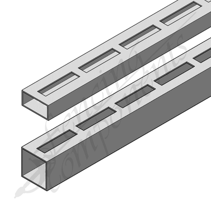 Aluminium Punched - 65x16mm Slat