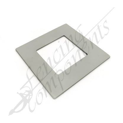 Post Base Cover 50x50mm Flat Aluminium