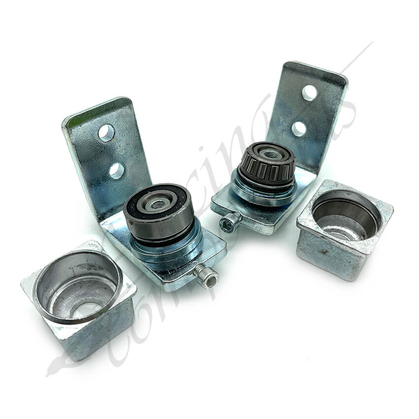 Ball Bearing Swing Gate Punch In Hinges for SHS Square - Steel [PAIR]