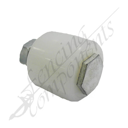 30 Dia x 30mm Nylon Top Roller (Short) - White