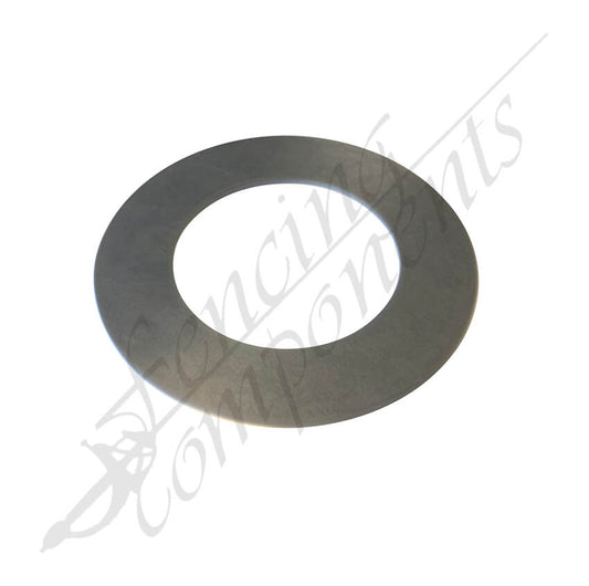 Aluminium Base Cover Round 50NB 61dia Opening 2mm Mill Finish