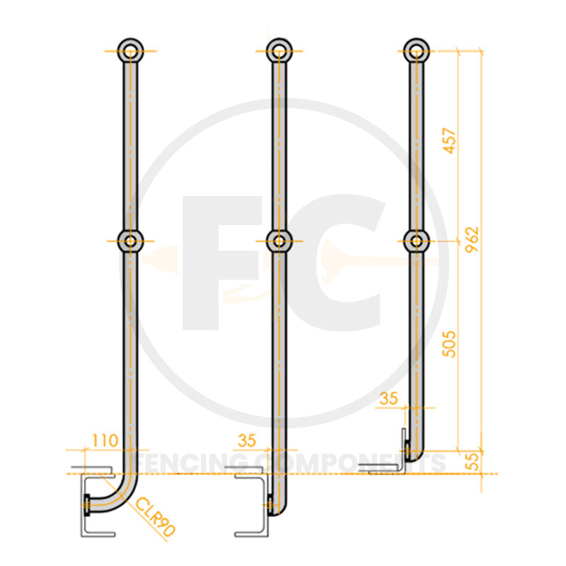 Stanchion - Side Mounted