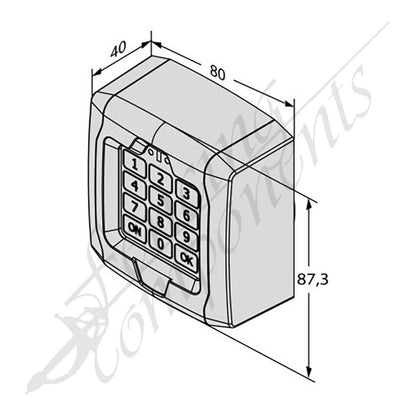 BFT Q.BO Touch Wireless Keypad