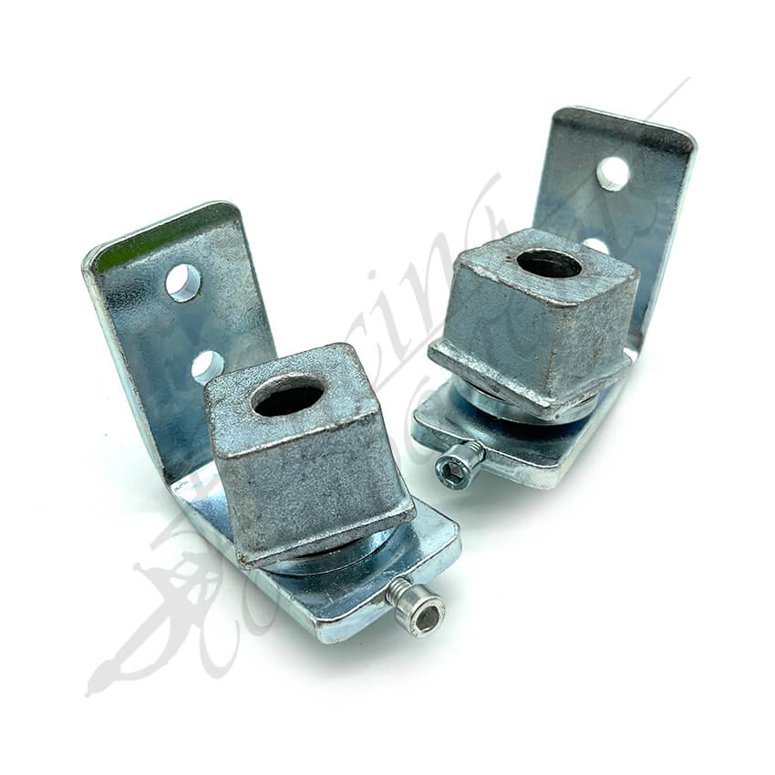 Ball Bearing Swing Gate Punch In Hinges for SHS Square - Steel [PAIR]