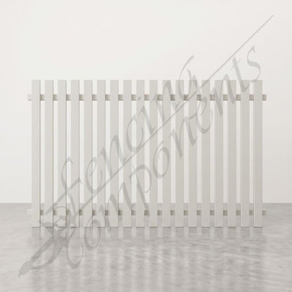 Aluminium Vertical Picket Panels & Gates (Black and Surfmist)