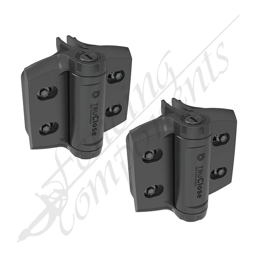 D&D Truclose® Series 3 - Heavy Duty Self Closing Hinges for Round Post Gate Frame 35 & 41mm [PAIR]