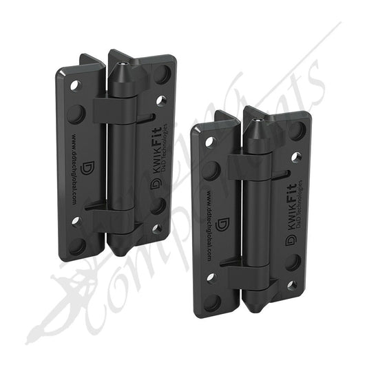 D&D Kwikfit Plain Hinge No Spring [PAIR]